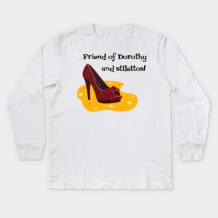 Red Stilettos Kids Long Sleeve T-Shirt